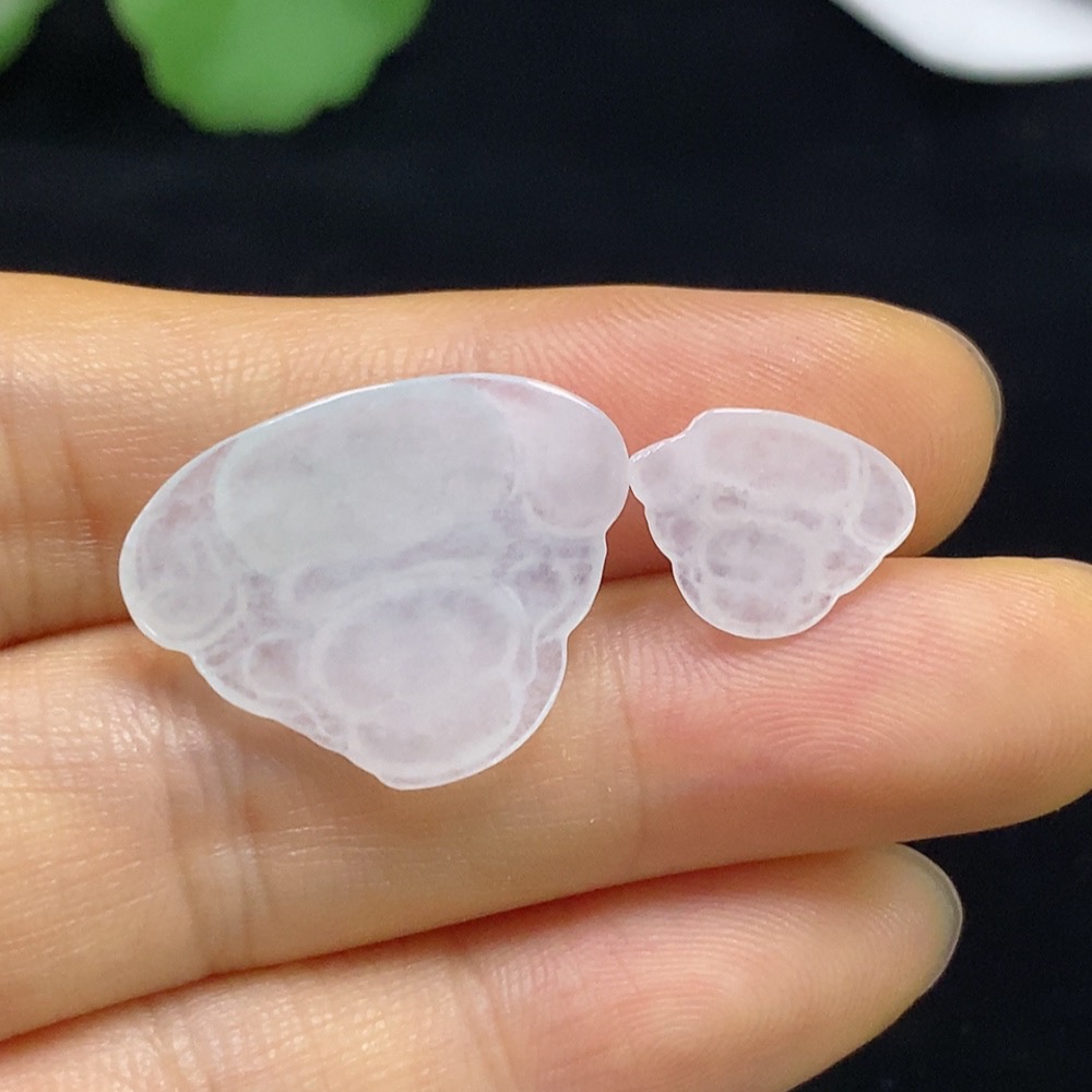 F34024397 Jadeite Inlaid Pieces Sell as a Lot