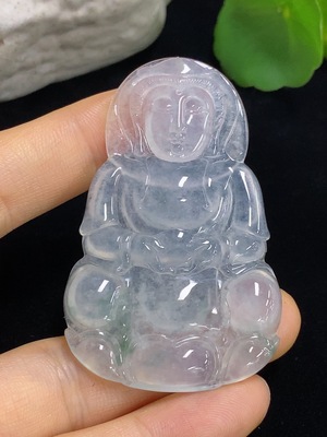 F46481381 翡翠观音挂件 货品总重约18.8克