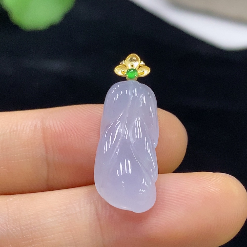 F32732192 Jadeite Pendant 18K Total Weight Approx. 2.64g