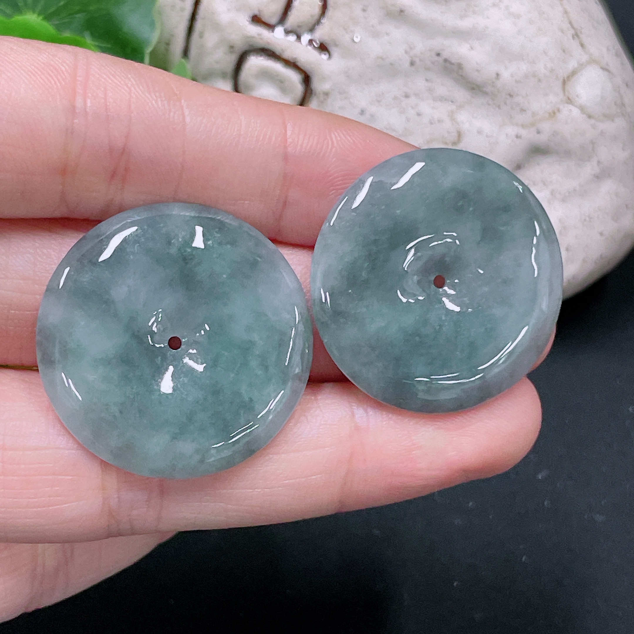 F33865648 Jadeite Pendants Sell as a Lot