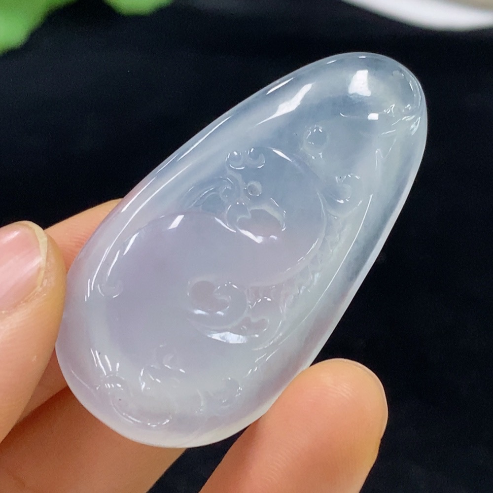 F34948562 Jadeite Pendant Dragon Total Weight Approx. 17.79g