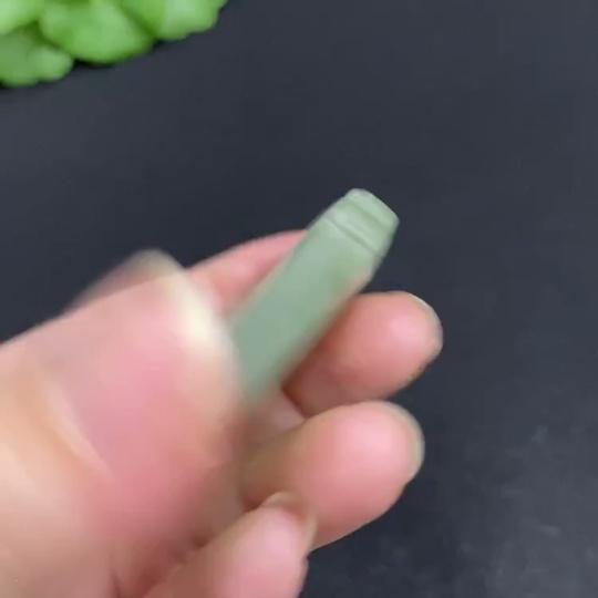 H34037181 Hetian Jade Pendant Antique Plaque Total Weight Approx. 37g