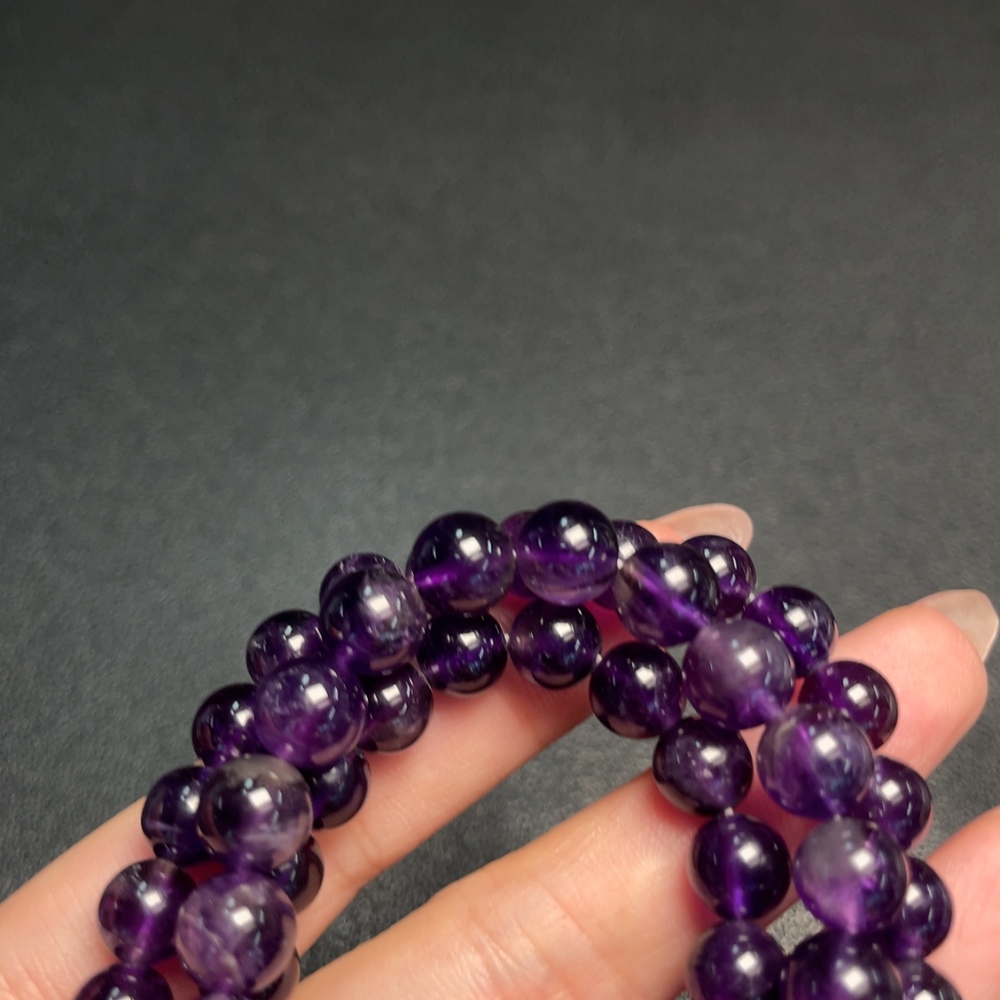 C33889193 Crystal Bead Necklace + Bracelet Non-Gold Total Weight Approx. 49.26g Sell as a Lot Stones May Be Non-Natural
