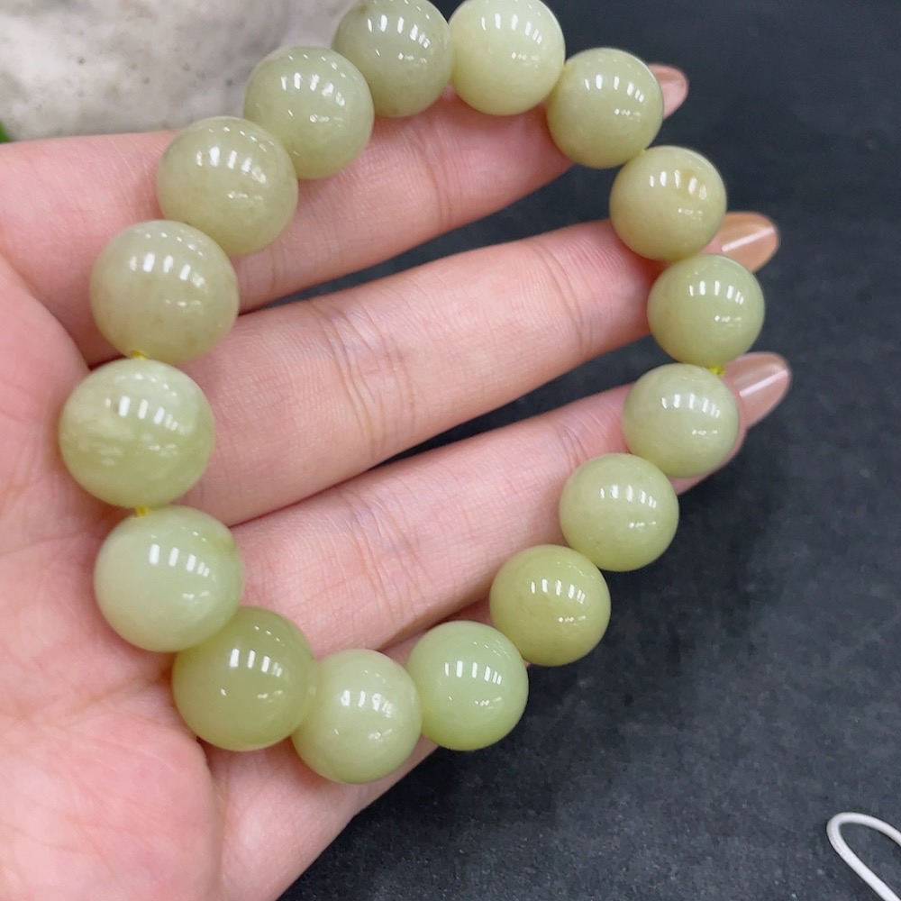 H32776861 Hetian Jade Bracelet, Approx. 11.5mm, Total Weight Approx. 41.1g