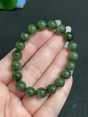 H27113480 Hetian Jade Bracelet, Approx. 8.6mm, Total Weight About 22.5g