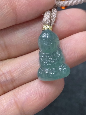 F34997977 Jadeite Pendant Baby Buddha