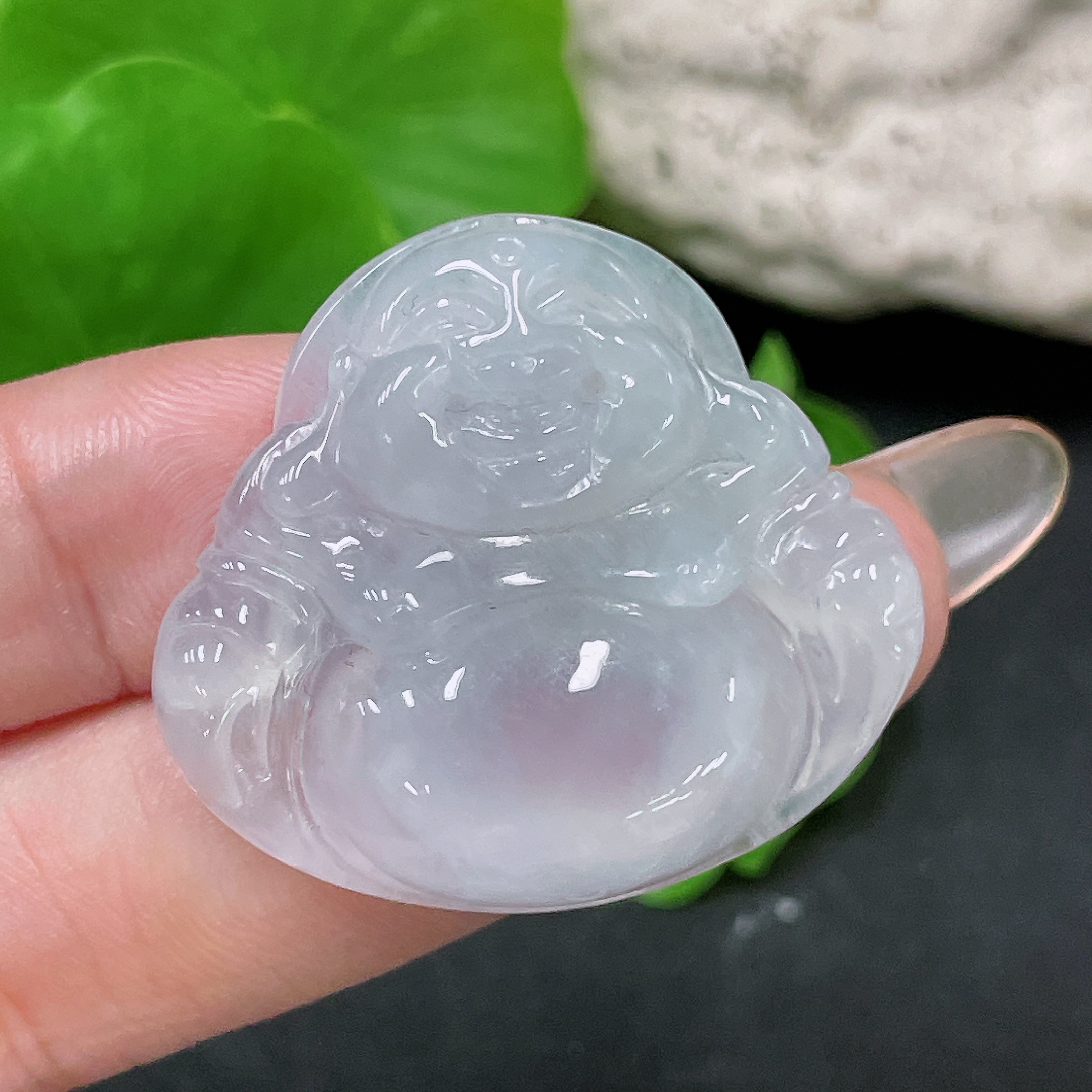 F34984527 Jadeite Pendant Buddha Total Weight Approx. 8.7g