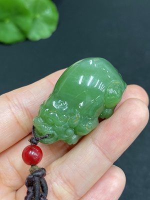 H31693511 Hetian Jade Pendant, Pixiu