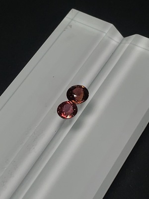 C12375531 Tourmaline Rough Stone Approx.2.25ct Size 6.5*6.5mm Sold in Pair Total Weight 14.018g