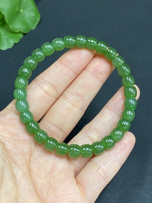 H28310772 Hetian Jade Bracelet, Approx. 6.7mm, Total Weight About 16.3g