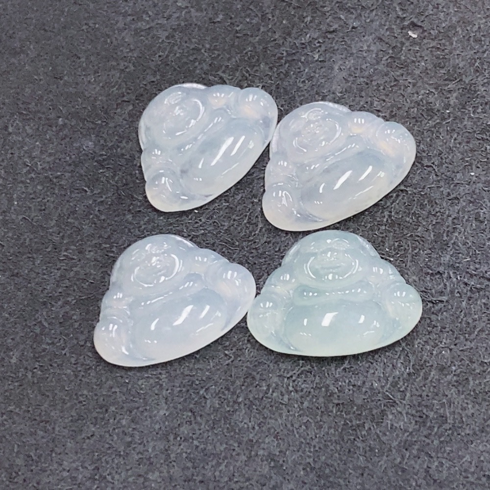 F35137129 Jadeite Buddha Inlaid Pieces Sell as a Lot