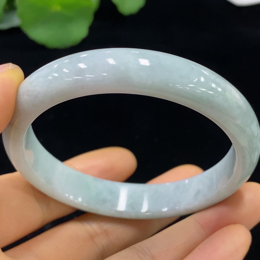 F34044127 Jadeite Round Bangle Size 56.6 Total Weight Approx. 43.06g