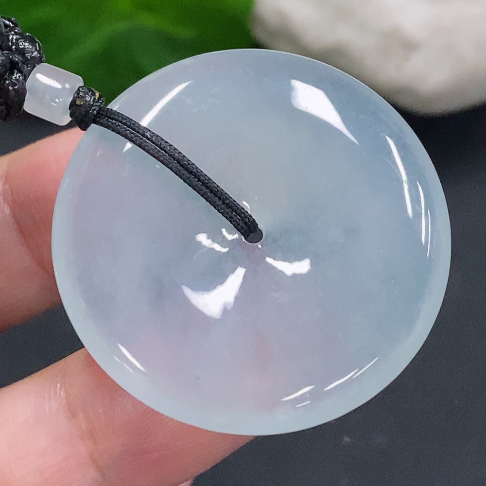 F33932774 Jadeite Peace Knot with Cord, Total Weight Approx. 21.4g