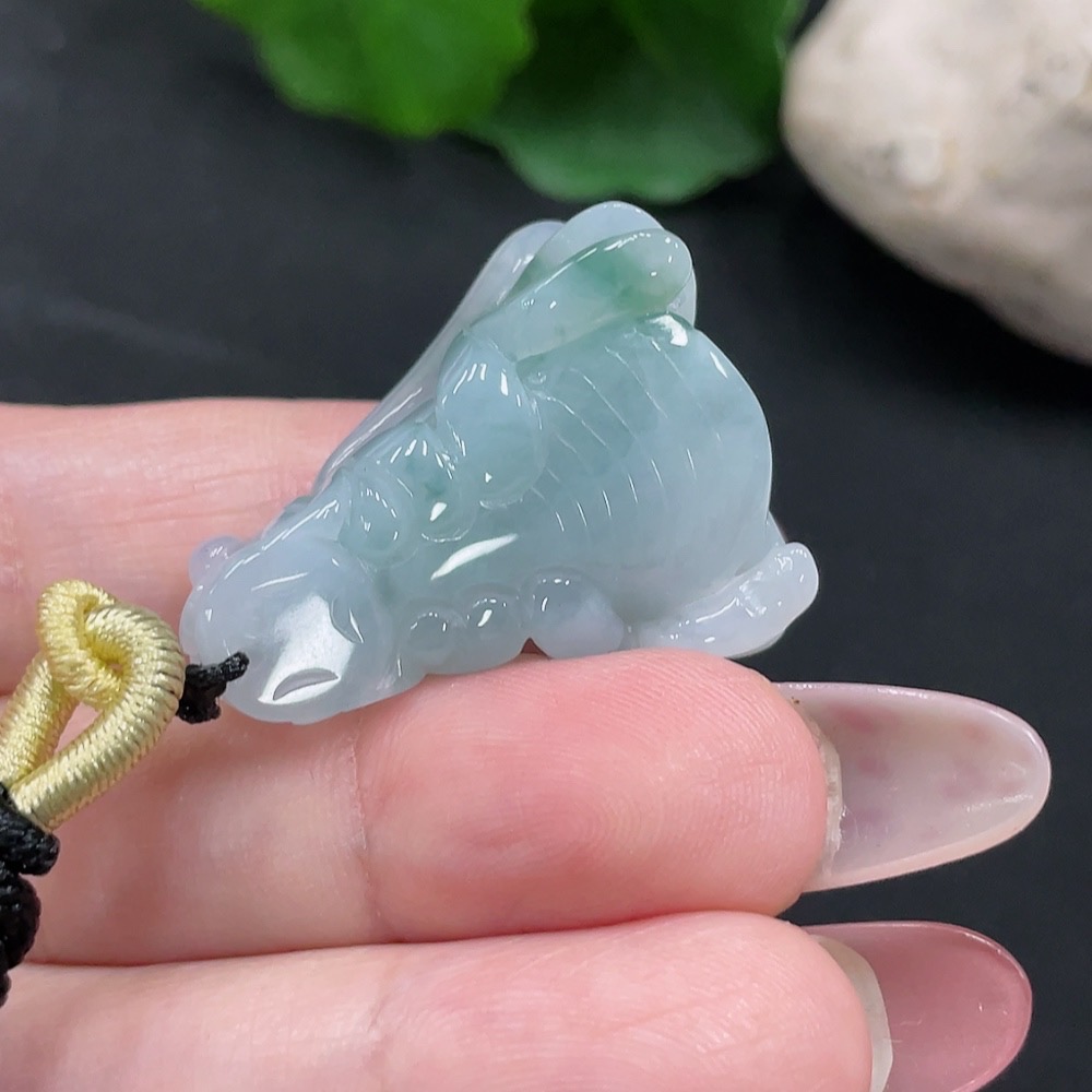 F34032858 Jadeite Pendant Total Weight About 16.7g (Including Rope Weight)