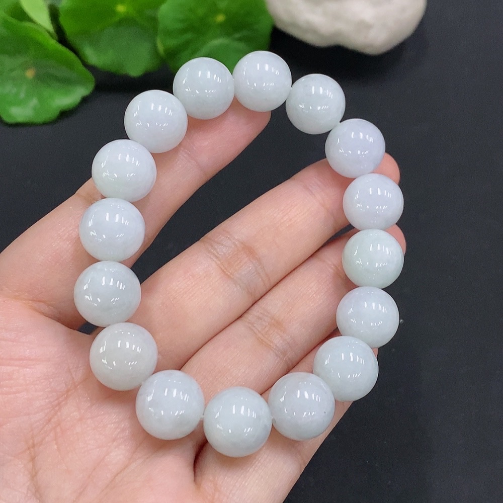 F34962497 Jadeite Bracelet Total Weight Approx. 52.6g Size 12.4mm