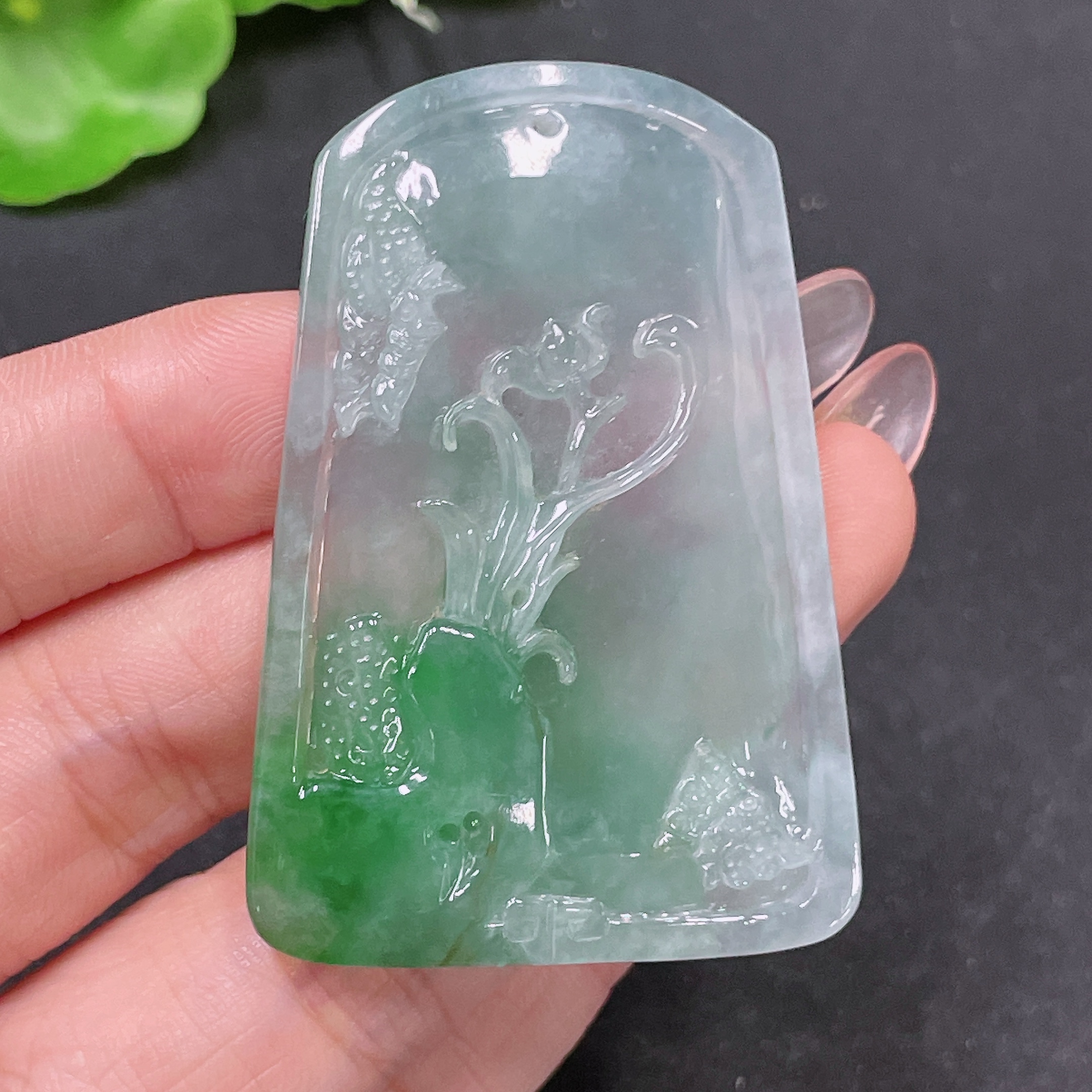 F34046014 Jadeite Pendant Landscape Total Weight Approx. 23.08g