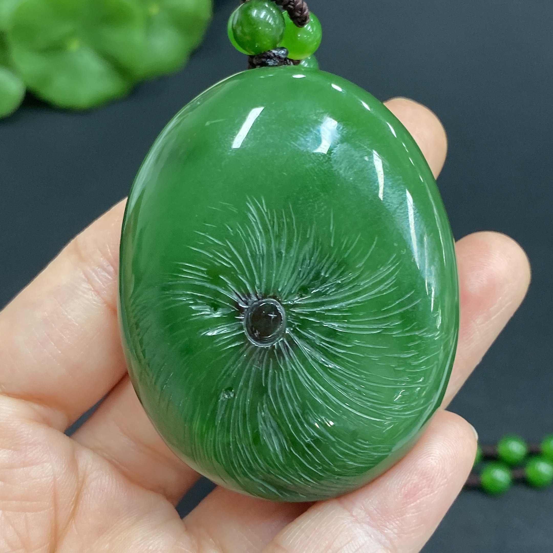 H28261106 Hetian Jade Pendant - Buddha with Non-Hetian Jade Chain, Total Weight Approx. 80.7g (Incl. Chain)