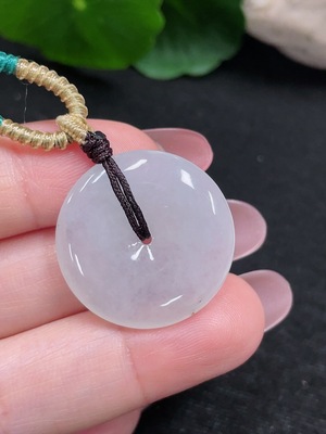F32736386 Jadeite Peace Knot Pendant Total weight about 6.8g (including rope weight)