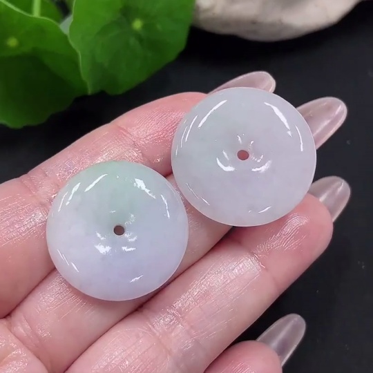 F35082423 Jadeite Rough Pendant Peace Buckle Sell as a Lot