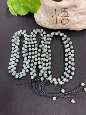 F46598869 翡翠珠链 一手走