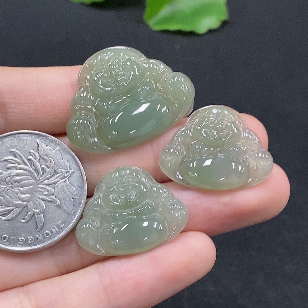 F33895358 Jadeite Buddha Inlaid Piece Sell as a Lot