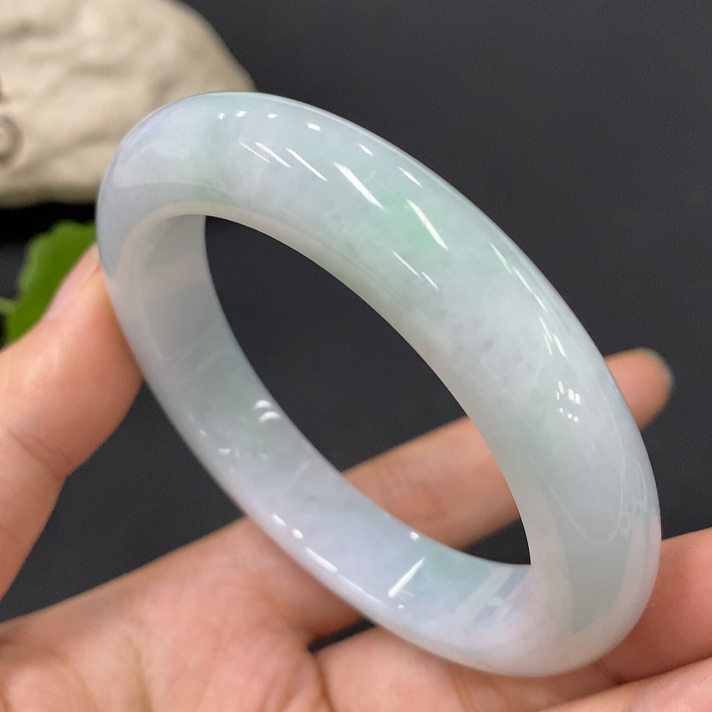 F29395187 Jadeite Round Bangle Total Weight Approx.68.32g Size 55.8