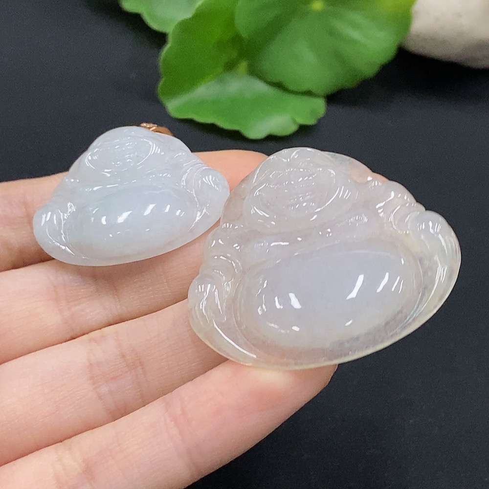 F33833426 JadeiteBuddha Pendant Non-Gold Inlaid