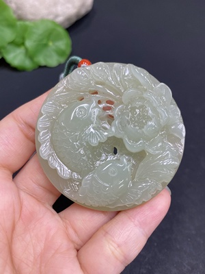 H33878869 Hetian Jade Pendant - Abundant Year After Year