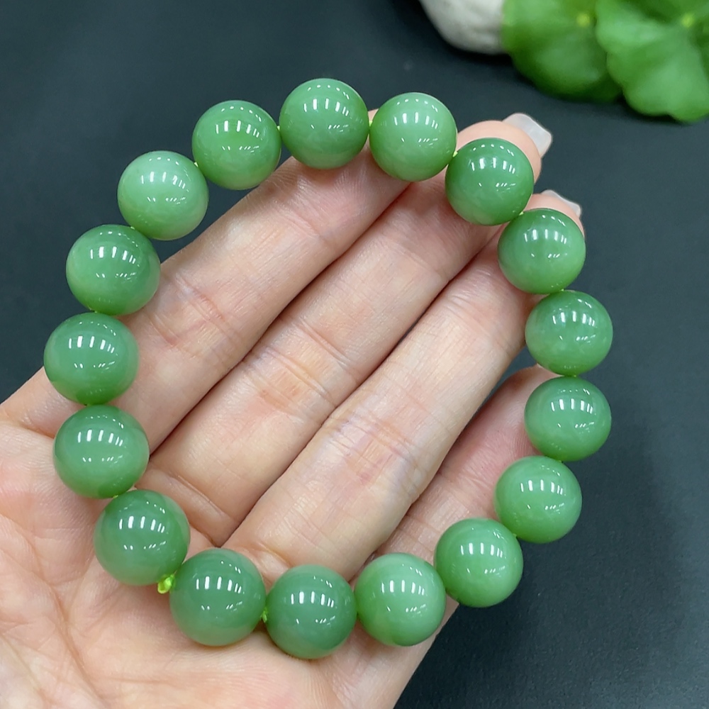 H23656608 Hetian Jade Bracelet Approx. 11.7mm Total Weight Approx. 46.2g