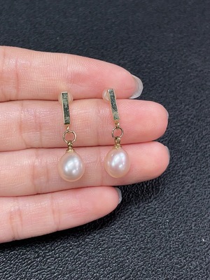 C33869287 Pearl Earrings Non-Gold Total Weight Approx. 2.76g Stone 7.8mm