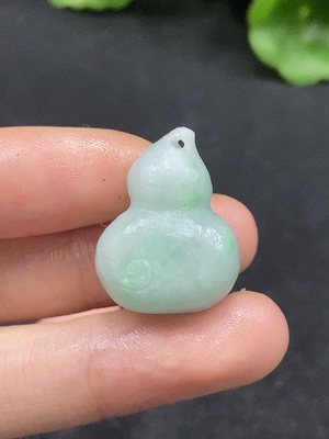 F34029197 Jadeite rough pendant gourd total weight about 8.8g