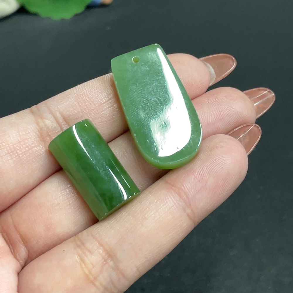 H34011268 Hetian Jade Jasper Inlaid Pendant, Total Weight Approx. 11.7g