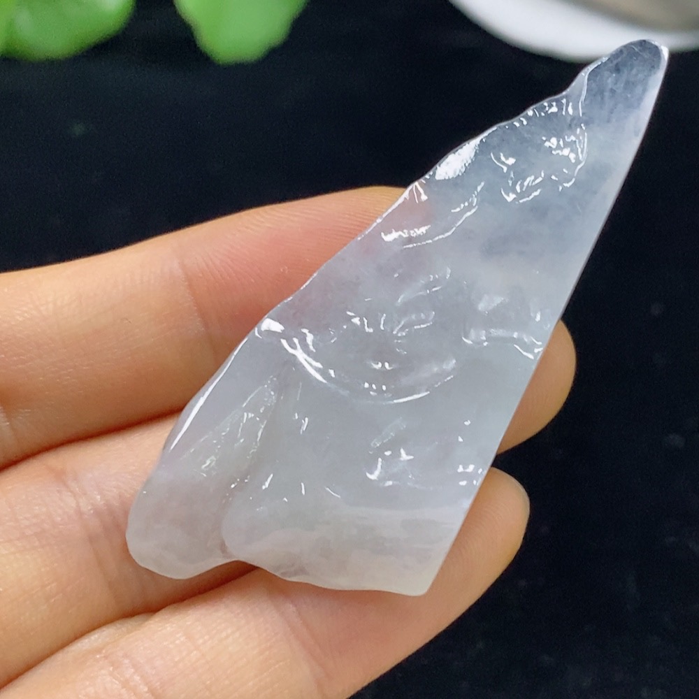 F35134956 Jadeite free-form pendant Total weight approximately 13.99g