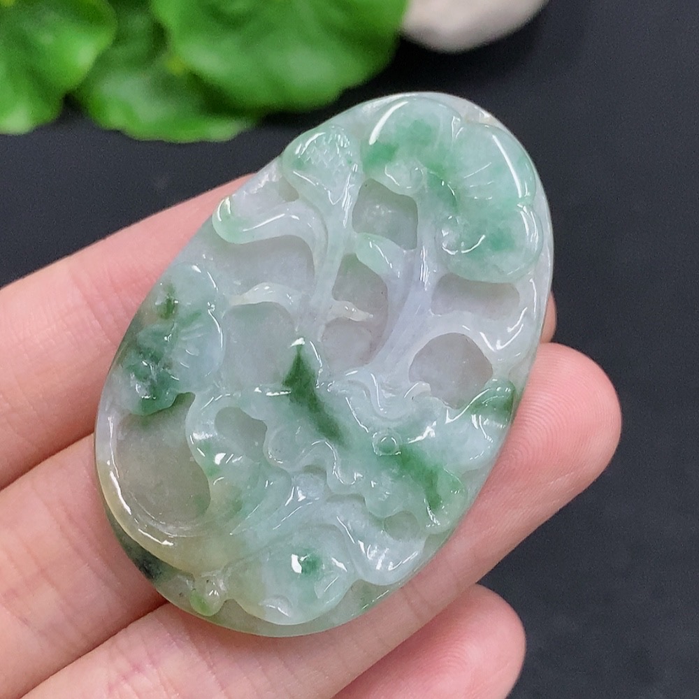 F30490411 JadeiteRuyi Pendant, Total Weight Approx. 15.7g
