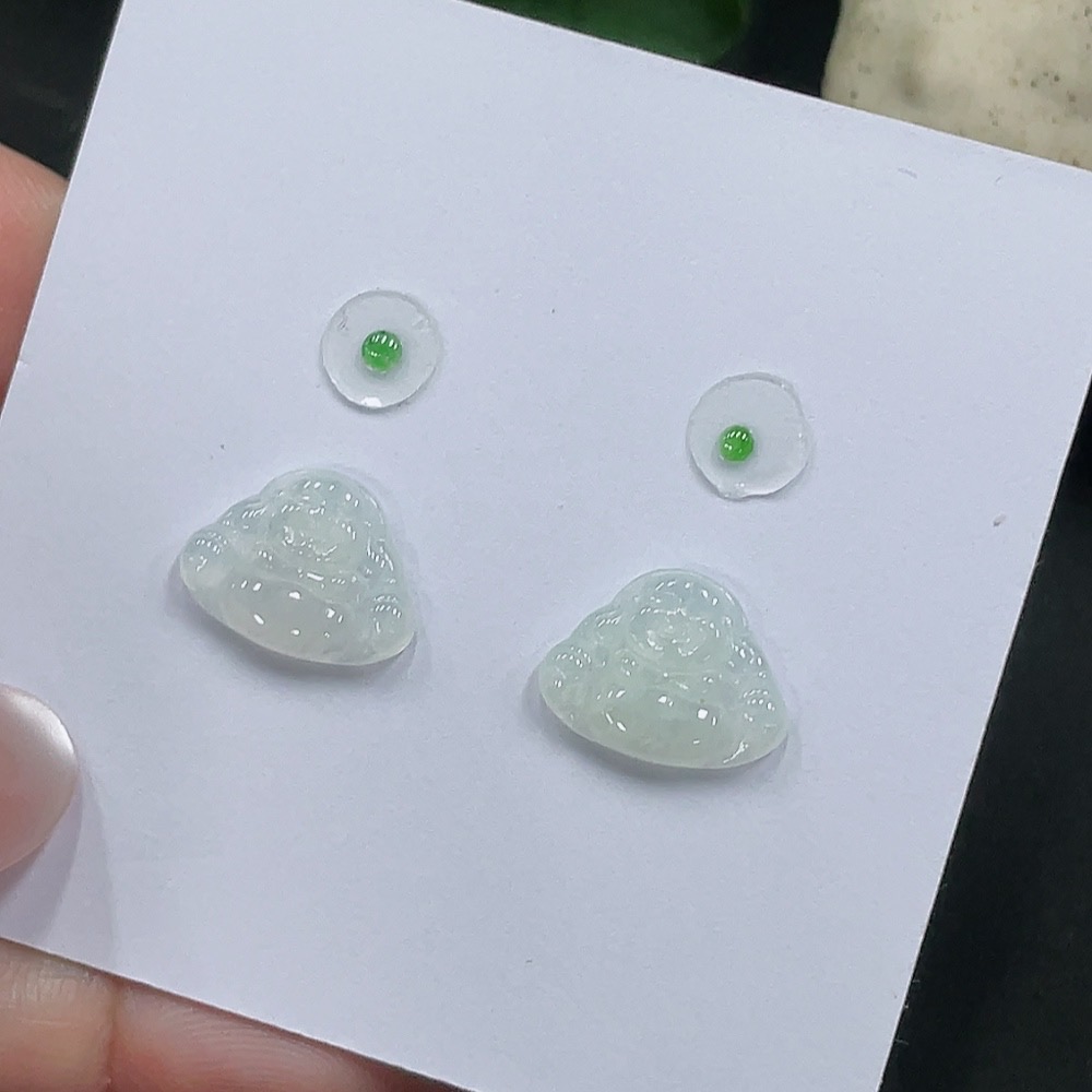 F34982261 Jadeite Inlaid Pieces Sell as a Lot