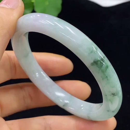 F34044572 Jadeite Bangle Size 56.2 Total Weight Approx. 45.03g Contains Other Mineral Components