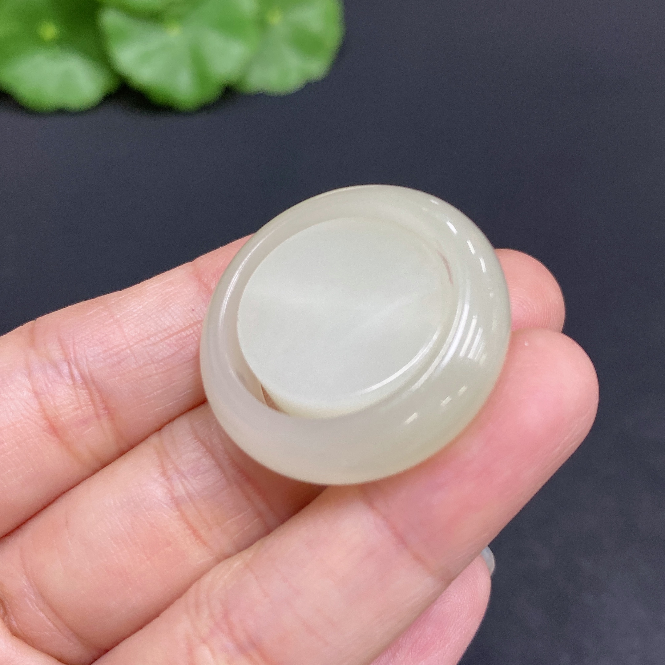H33878530 Hetian Jade Ring Set, Size 23, Total Weight Approx.12.5g