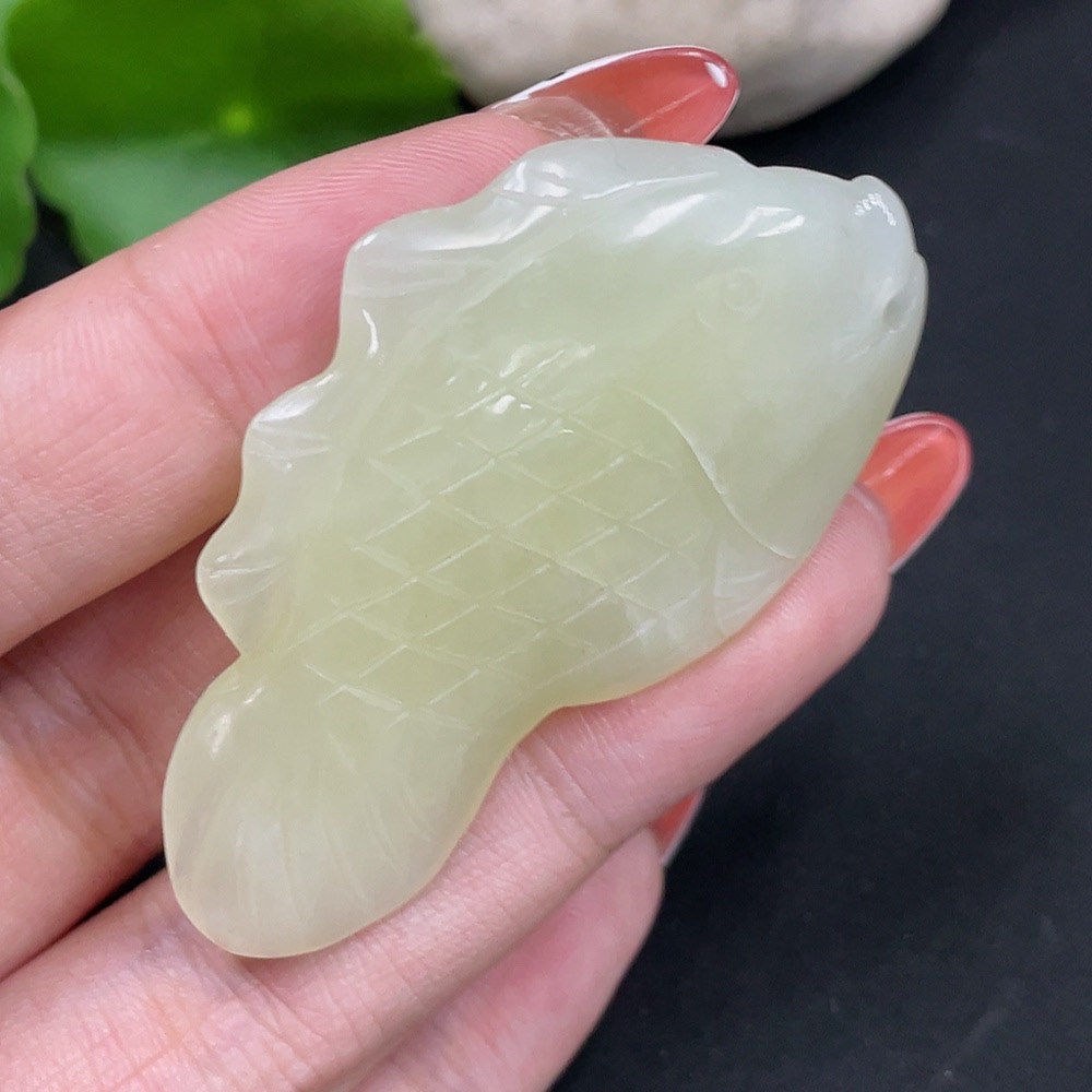 H34016937 Hetian Jade Pendant - Abundance Year after Year, Total Weight Approx. 19.6g