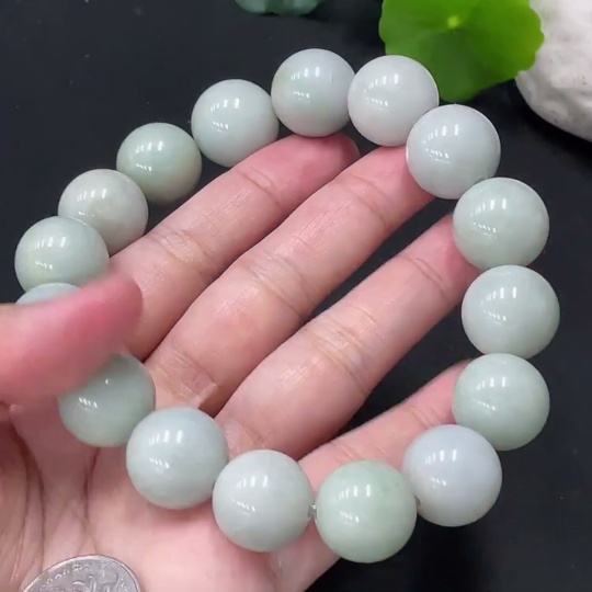 F20298768 Jadeite Bracelet Approx. 16.5mm Total Weight 125.323g