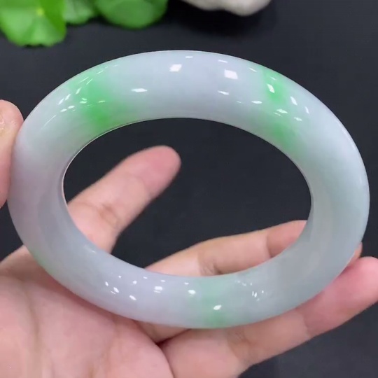 F26937947 Jadeite Round Bangle Size 57.5 Total Weight Approx. 103.3g
