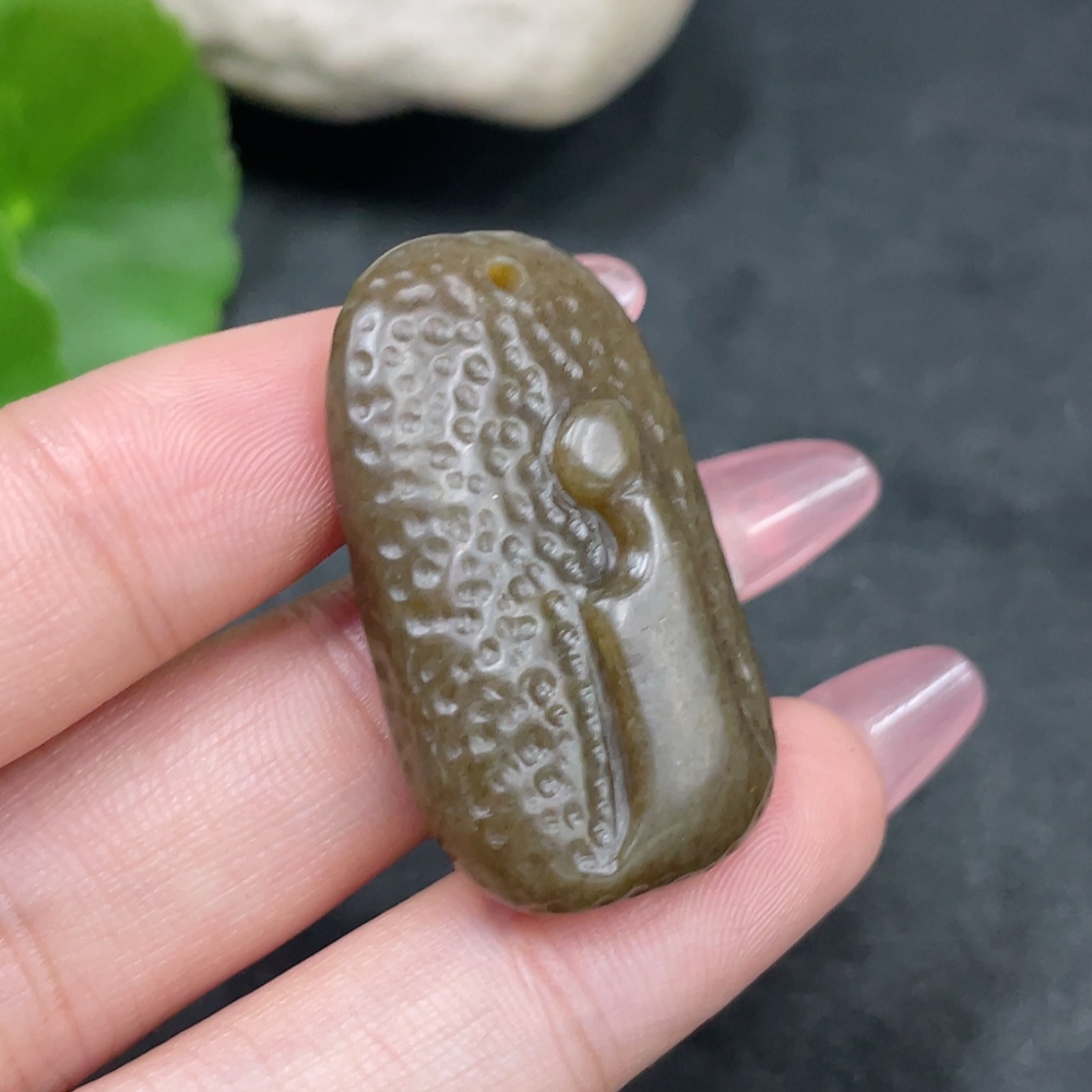 H33925408 Hetian Jade Pendant - Enlightenment, Total Weight About 11.8g