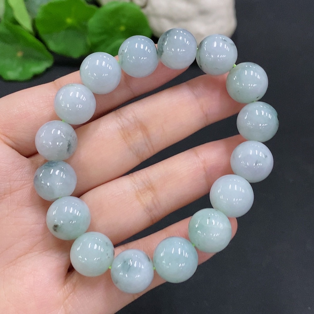 F34962544 Jadeite Bracelet Total Weight Approx. 53.8g Size 12.3mm Including Other Minerals