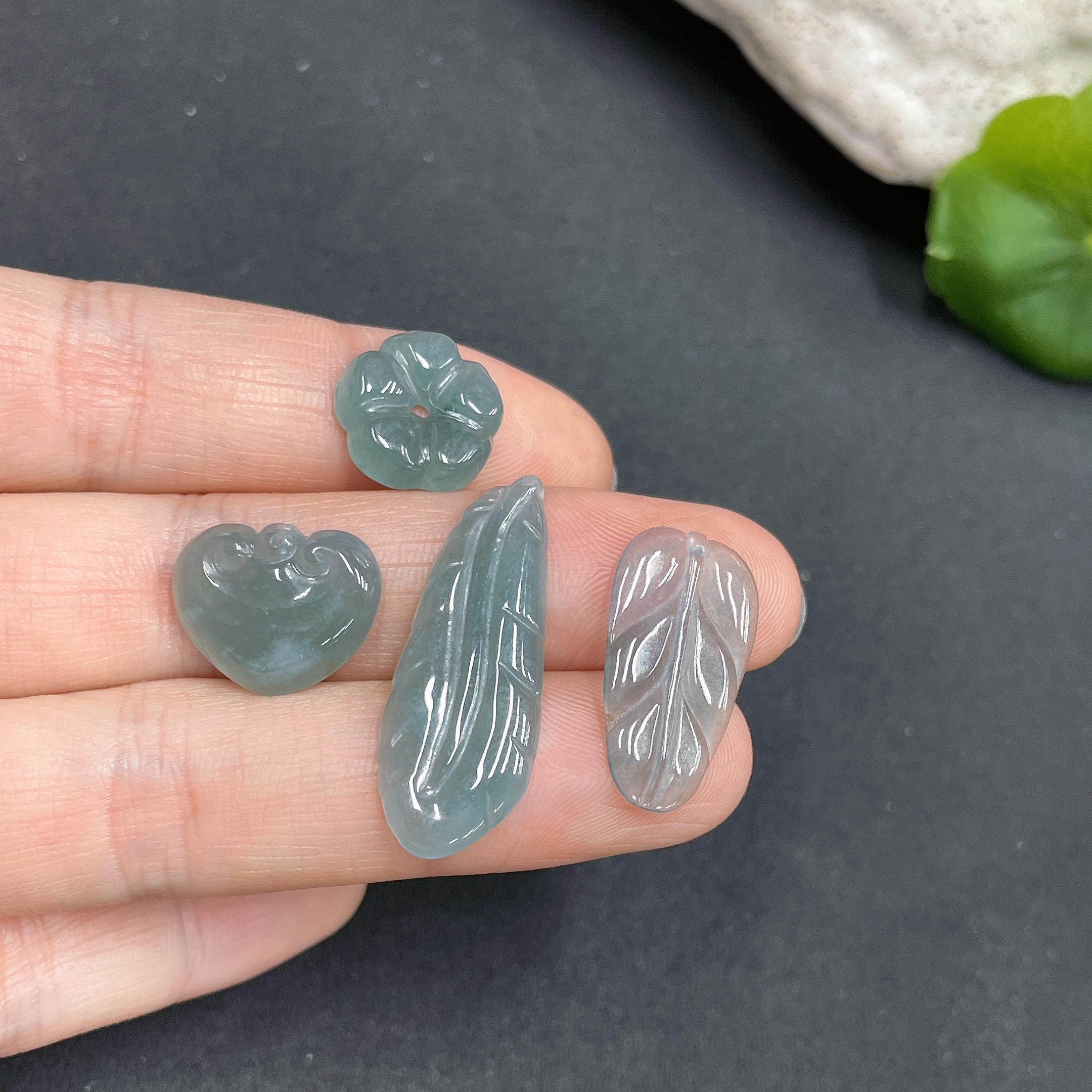 F12286102 Jadeite Inlaid Pendant Set Wholesale