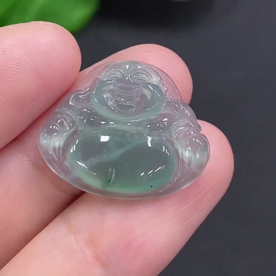 F34962700 Jadeite Buddha Pendant Total Weight Approx. 2.4g