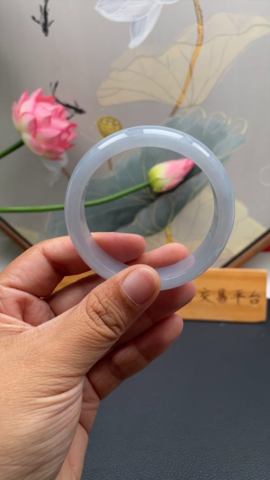 F41824073 Jadeite Round Bracelet Total Weight Approx.48.58g Size 54.2