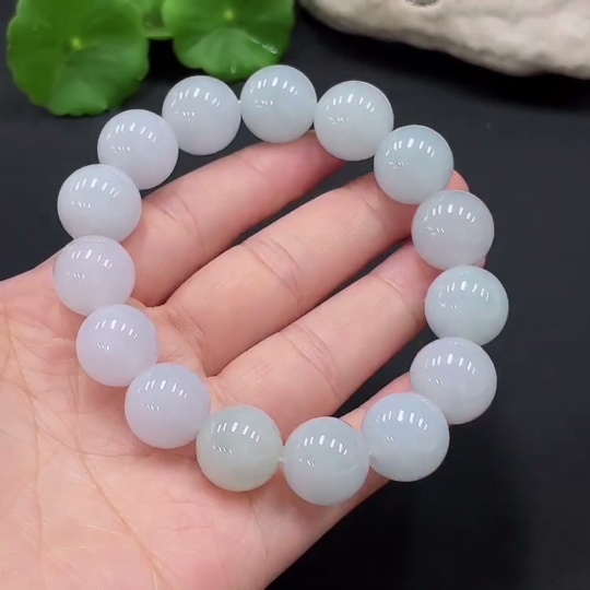 F26996275 JadeiteBeaded Bracelet, Approx. 14.7mm, Total Weight About 81.37g