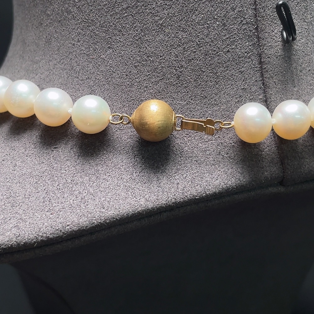 C33937077 Pearl Necklace 58% Gold Content Total Weight Approx. 44.1g Stone Size About 8.9mm