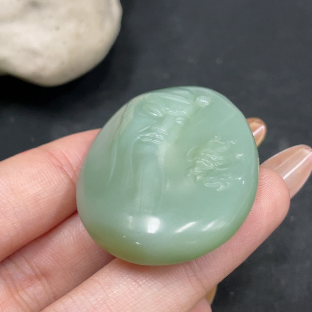 H32726180 Hetian Jade Pendant Guan Gong Total Weight About 30g