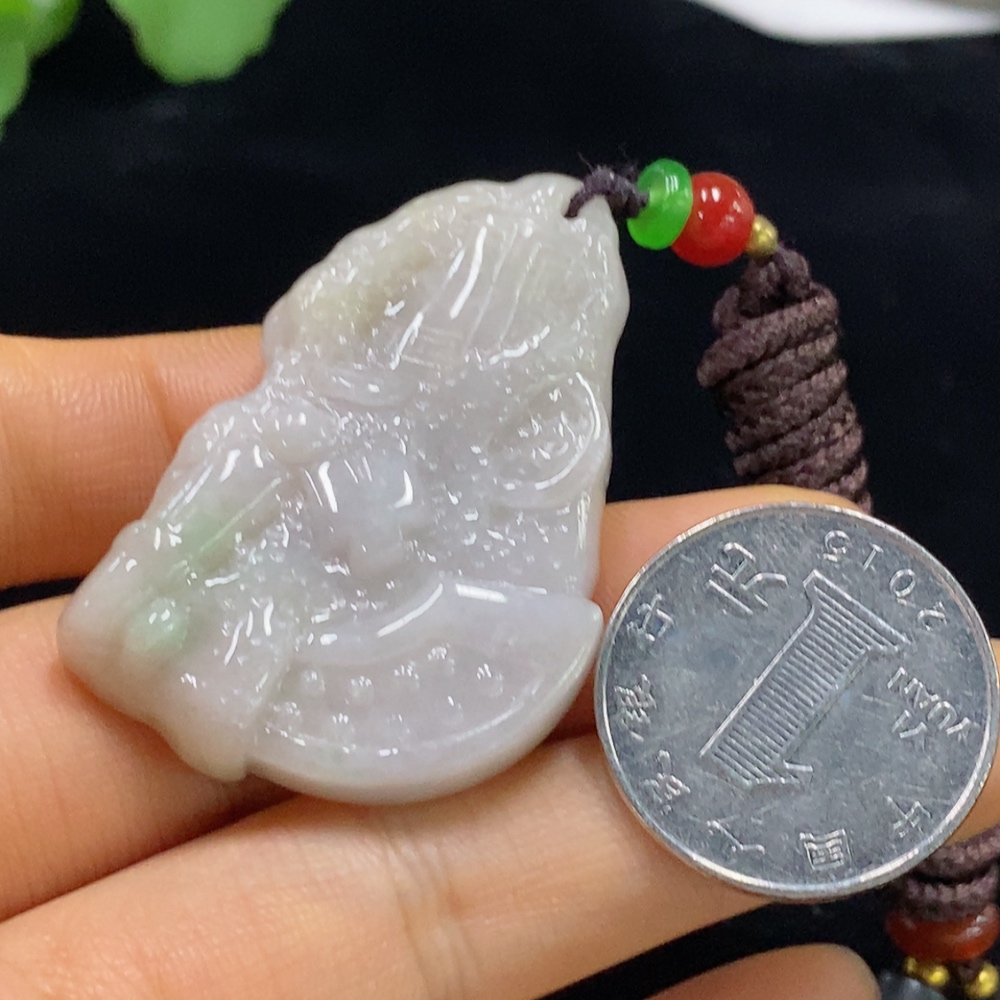 F34044956 Jadeite Eight-Destruction Pattern Pendant