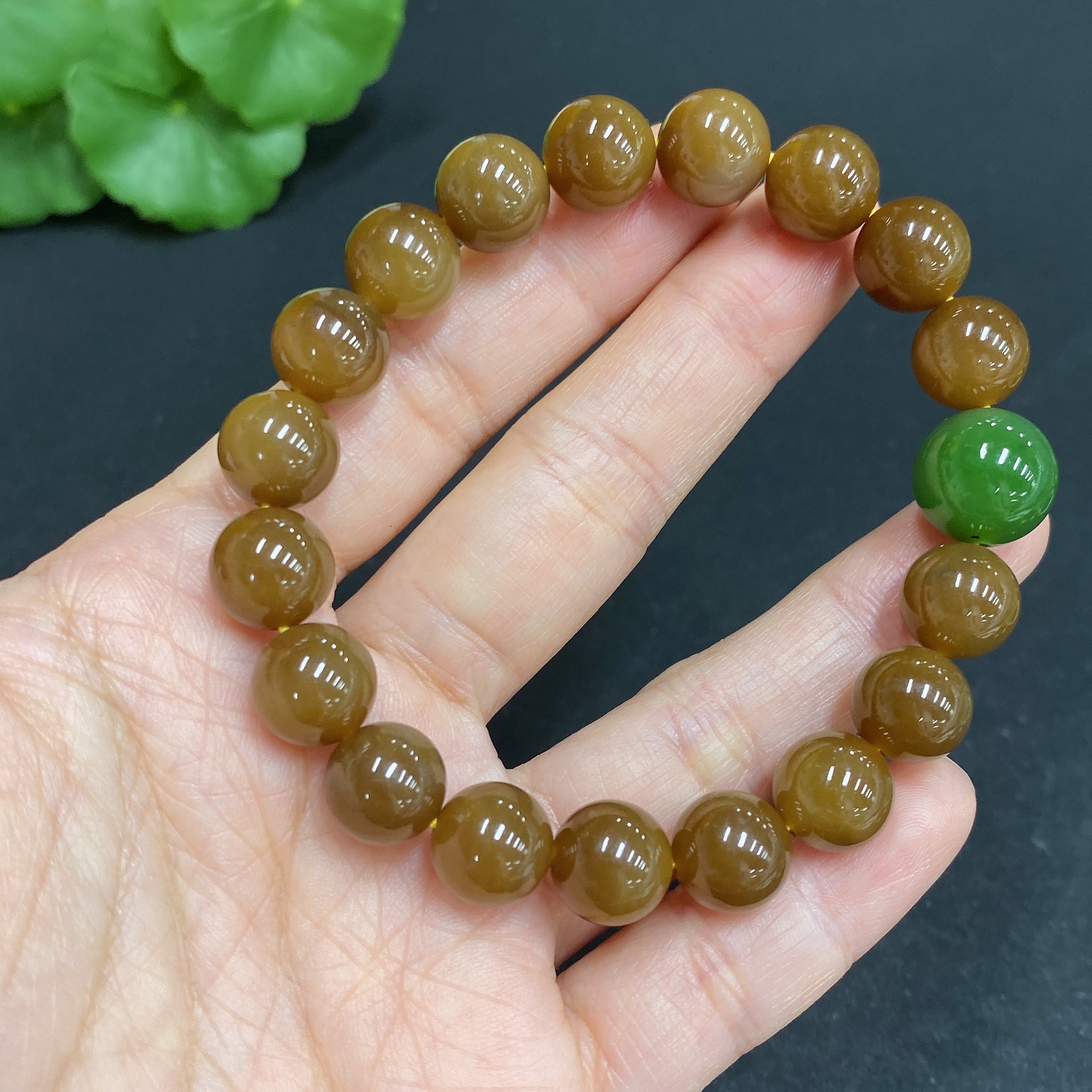H29328062 Hetian Jade Bracelet, Approx. 9.8mm, Total Weight Approx. 30.2g